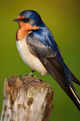 Barn swallow close-up