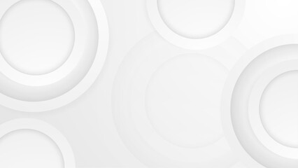 Abstract banner web white and gray geometric overlapping technology corporate design background.