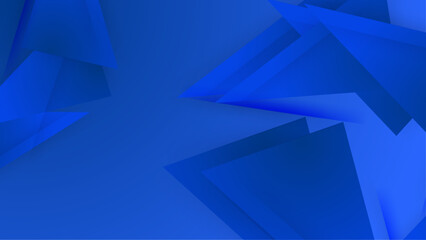 Abstract geometrical blue banner background. illustration vector design