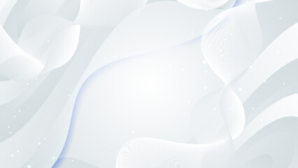 White gray satin texture that is white silver fabric silk panorama background with beautiful soft blur pattern natural.