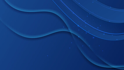 Abstract blue background with 3d modern trendy fresh color for presentation design, flyer, social media cover, web banner, tech banner