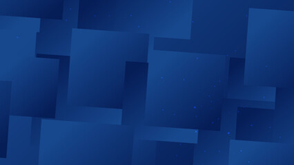 Abstract blue geometric shapes 3d background. Vector illustration abstract graphic design banner pattern presentation background wallpaper web template.