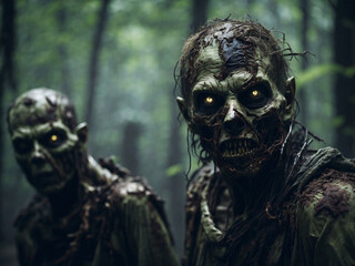 zombies in the woods