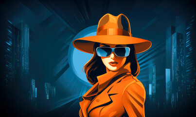 A concept involving a spy woman, an illegal mafia, and a female assassin
