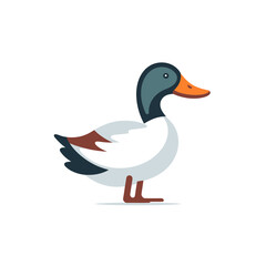 VECTOR ICON OF A DUCK FLAT DESIGN