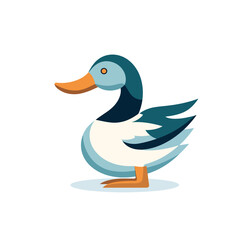 Obraz premium VECTOR ICON OF A DUCK FLAT DESIGN