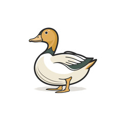 Obraz premium VECTOR ICON OF A DUCK FLAT DESIGN