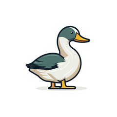 Obraz premium VECTOR ICON OF A DUCK FLAT DESIGN