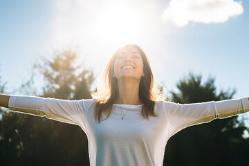 A person practicing positive affirmations to build self-esteem. 