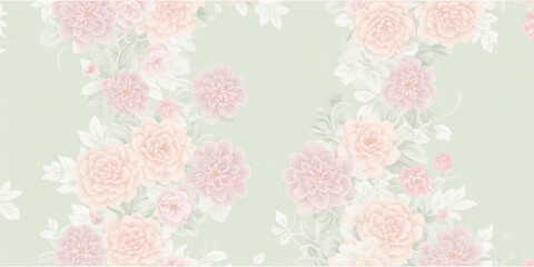 floral abstract print in pastel colors. Artistic seamless pattern. Fashion template for design