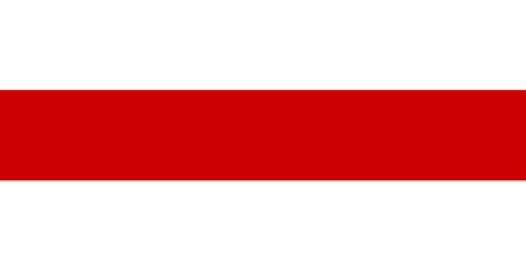 Belorussian flag on fabric surface. Fabric texture. National symbol of Belarus