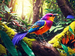 	
Beautiful bird in natural