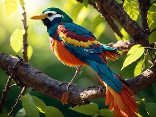 	
Beautiful bird in natural