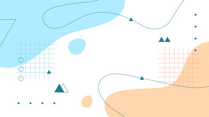 modern abstract frame for background with geometri memphis design