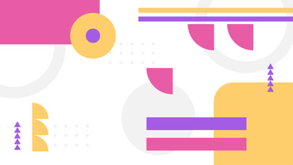 Abstract geometric shapes set. Memphis design, bauhaus retro elements. For web, vintage, advertisement, commercial banner, poster, billboard, sale, brochures, covers. Vector geometric shapes