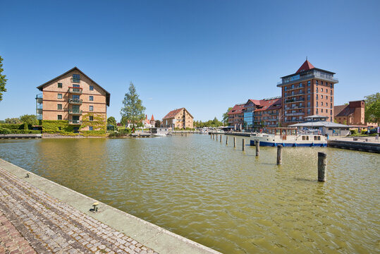 sch&ouml;ner Hafen in Neustrelitz in der Mecklenburgischen Seenplatte