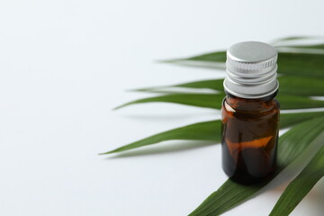 essential oil with leaf