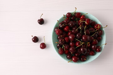 cherries in a bowl