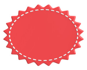 Price tag. Price label. 3D illustration.