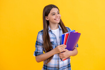 teen girl school education. back to school. teen childhood. education and knowledge for girl. teen school girl ready to study. school education and childhood. holding her homework