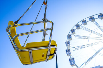 seats of a typical chain carousel © fottoo