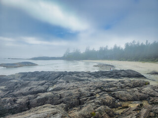 Long beach, tofino, british colombia, during summer time.