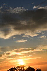sunset over the mountains