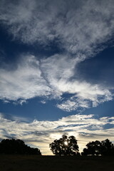 sunset in the clouds