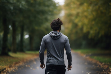 A person taking part in a mental health awareness walk or run.
 - obrazy, fototapety, plakaty