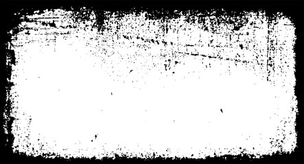 Naklejka premium Scratched Frame. Grunge Urban Background Texture Vector. Dust Overlay. Distressed Grainy Grungy Framing Effect. Distressed Backdrop Vector Illustration. EPS 10.