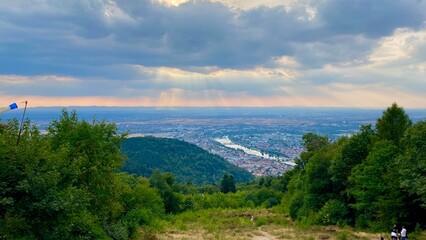 Heidelberg view from the top, Germany, Europe 