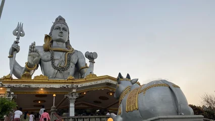 Deurstickers lord shiva statue in INDIA © harshavardhan
