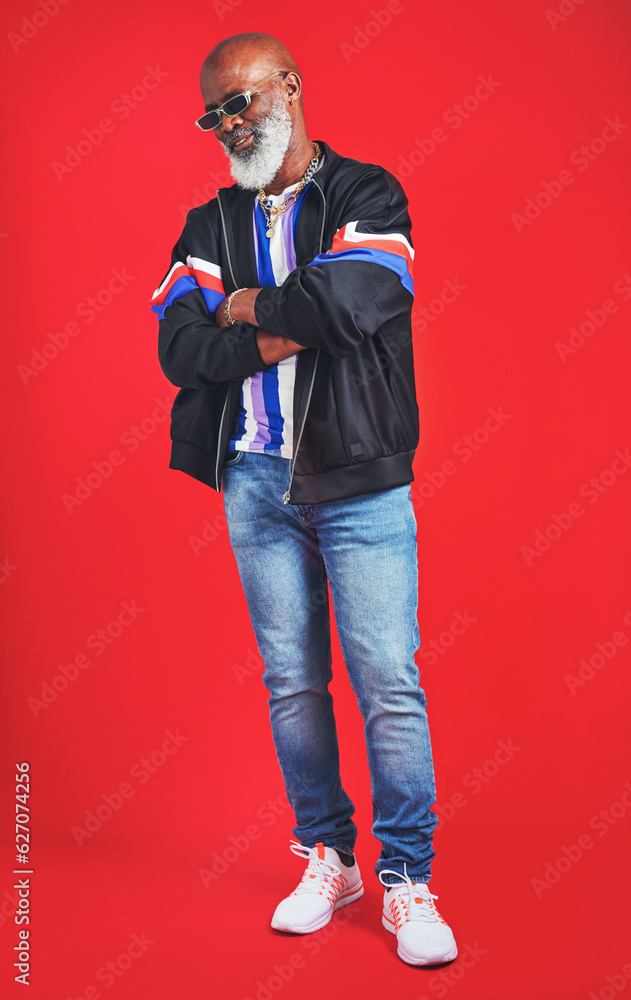Poster clothes never really go out of style. studio shot of a senior man wearing retro attire while posing 