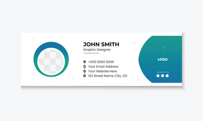 Minimal And Creative Corporate Email Signature Template