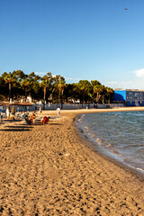 Obraz premium Playas y Paseo marítimo en los Alcaceres, Murcia, España 