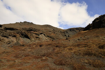 Mountain view located in the Vatnajökull National Park in the south of Iceland