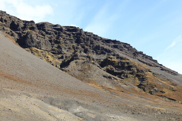 Mountain view located in the Vatnajökull National Park in the south of Iceland