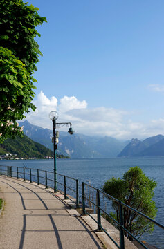 Traunsee lake and Traunstein mountain view, Austria, Europe