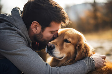 An image highlighting the role of pets in providing emotional support.
