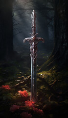 Sword in the forest