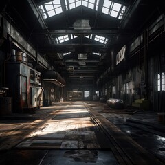 Obraz premium old abandoned factory