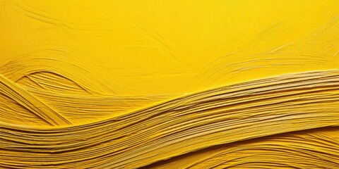 Yellow background with wave-like texture created by lines and curves of varying thickness