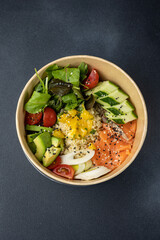 Delicious food delivery. Close up