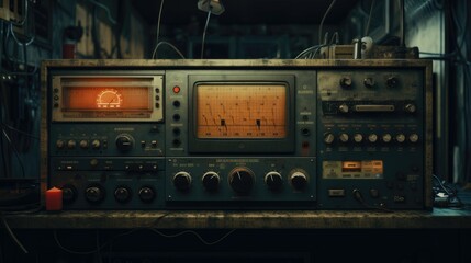 Fototapeta premium No signal to monitor lofi background.