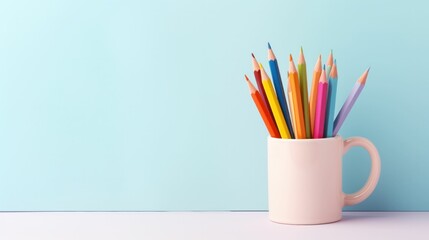 pencils in a cup - Powered by Adobe