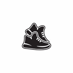 shoes vector isolated on black white background, Suitable for business, web, online shop, social media