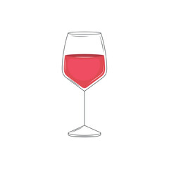 Isolated colored cocktail glass icon Vector illustration