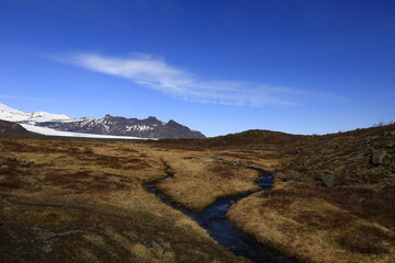  Mountain view in Vatnajökull National Park in South Iceland