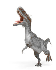 monolophosaurus is attacking and looking up