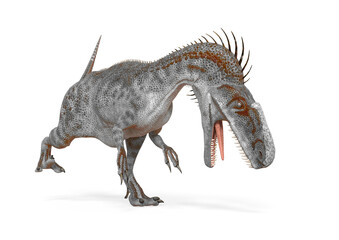 Naklejka premium monolophosaurus is looking down